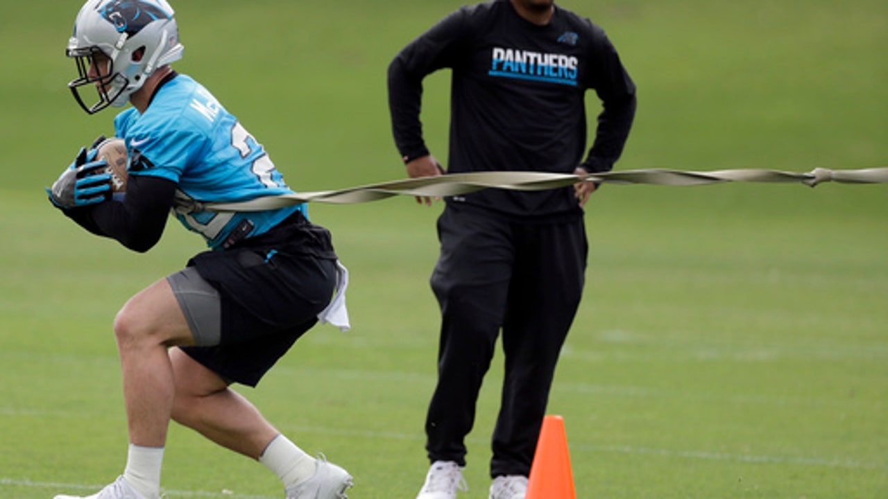 McCaffrey hits ground running in 1st day back with Panthers